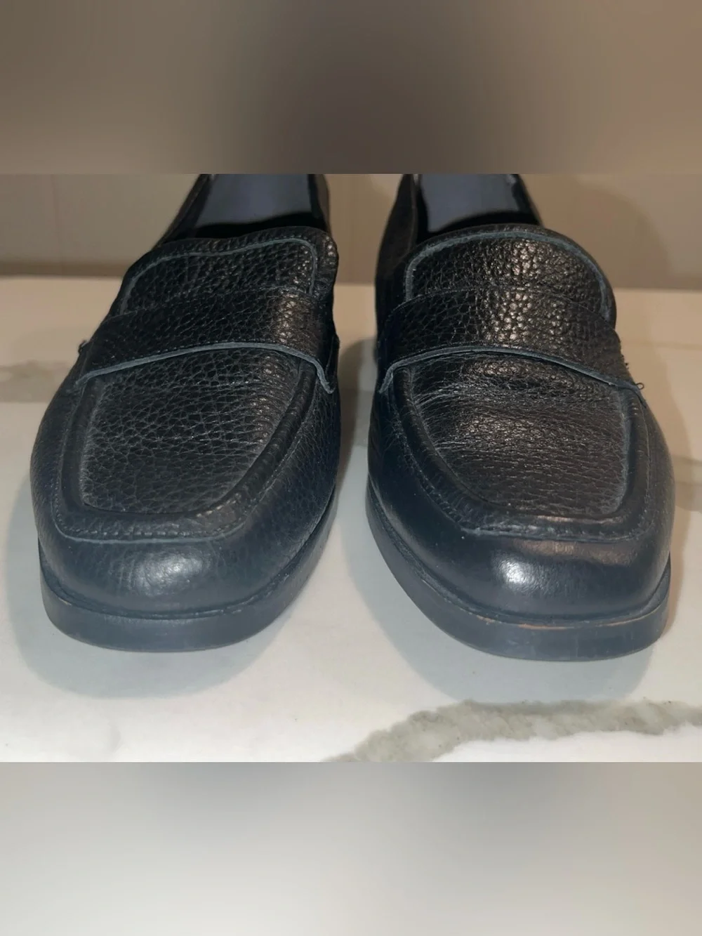Vionic Black Pebbled Leather Sellah Loafer